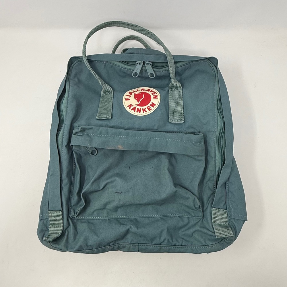 Fjallraven Kanken Classic Backpack Blue Green Slate 23510 Vinylon F Bag